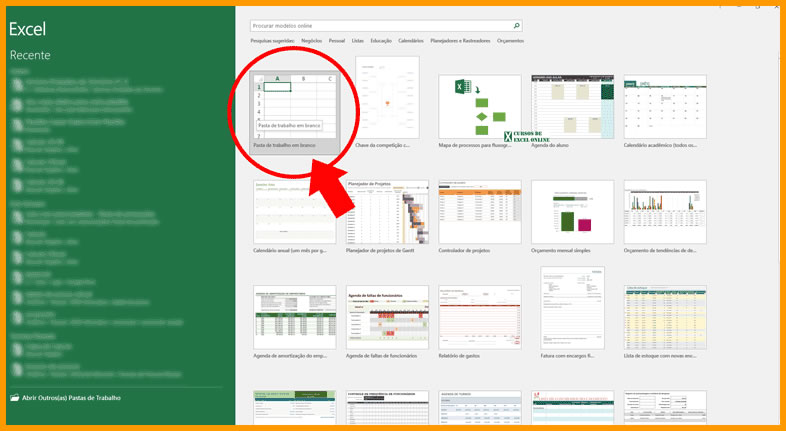 Bônus: modelos de planilhas do Excel